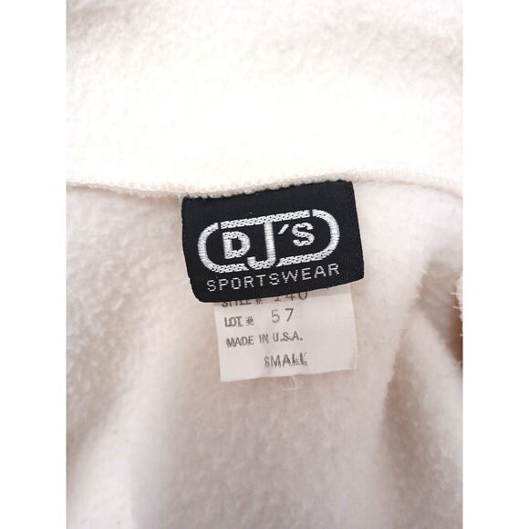 DJ’s Sportswear Fleece Jacket Sz S IVORY Warm Blazer Boyfriend Boxy Preppy - Picture 5 of 16
